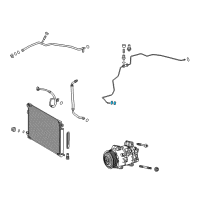 OEM 2008 Toyota Corolla AC Line O-Ring Diagram - 90069-08011