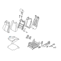 OEM 2011 Hyundai Genesis Coupe Pad Assembly-Front Seat Cushion Driver Diagram - 88150-2M000