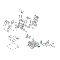 OEM Hyundai Switch Assembly-Power Front Seat LH Diagram - 88520-2M050