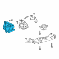 OEM 2018 Dodge Charger Bracket-Engine Mount Diagram - 4726026AB