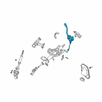 OEM 2002 Toyota Tacoma Lever Sub-Assy, Column Shift Diagram - 33055-35160