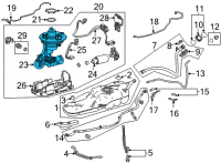 OEM Toyota Highlander Fuel Filter Diagram - 77024-0E120