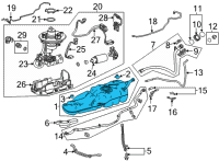 OEM 2020 Toyota Highlander Fuel Tank Diagram - 77001-0E140