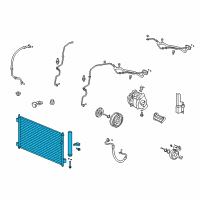 OEM Honda Accord Crosstour Condenser Diagram - 80110-TA0-A01