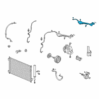 OEM 2010 Honda Accord Pipe Assembly, Air Conditioner Diagram - 80321-TA0-A01