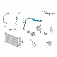 OEM 2009 Honda Accord Pipe Assembly, Air Conditioner Diagram - 80321-TA5-A01