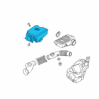 OEM Chevrolet Trailblazer EXT Housing, Air Cleaner Diagram - 15810293