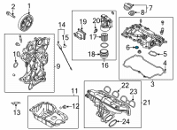 OEM Hyundai Elantra Seal-Oil Diagram - 22443-2M800