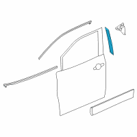 OEM 2013 Nissan Quest Cover Front Door SASH, RH Diagram - 802D2-1JA1A