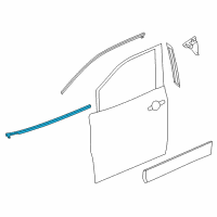 OEM 2015 Nissan Quest MOULDING Assembly - Front Door Outside, LH Diagram - 80821-1JA1C