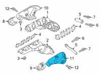 OEM Hyundai Genesis Protector-Heat, LH Diagram - 28525-3F500