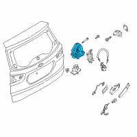 OEM 2020 Ford EcoSport Lock Actuator Diagram - GN1Z-5426413-B