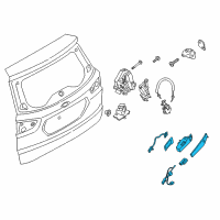 OEM 2020 Ford EcoSport Handle, Outside Diagram - CN1Z-74434A20-A