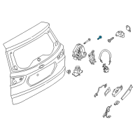 OEM 2020 Lincoln MKZ Lower Latch Bolt Diagram - -W715340-S450B