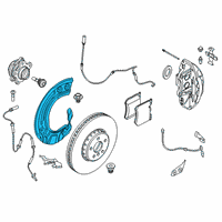 OEM 2021 BMW X5 Protection Plate Left Diagram - 34-10-6-878-311