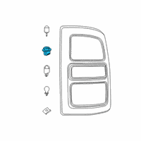 OEM 2018 Ram 1500 Socket-Tail Lamp Diagram - 68226719AA