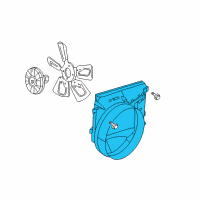 OEM 2004 Dodge Ram 3500 SHROUD-Fan Diagram - 52028851AF