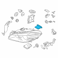OEM 2015 BMW 535i Headlight Driver Module, Xenon Lights Diagram - 63-11-7-355-073