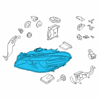 OEM 2016 BMW 535i Right Headlight Diagram - 63-11-7-343-906