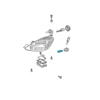 OEM 2005 Toyota Sienna Turn Signal Bulbs Diagram - 90081AD005