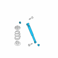 OEM 2010 Nissan Rogue ABSORBER Kit-Shock, Rear Diagram - E6210-JM01A