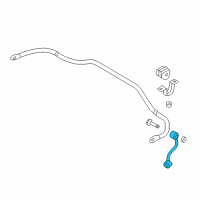 OEM 2021 Nissan Rogue Sport Link Complete-STABILIZER Rear, RH Diagram - 55619-JY00B