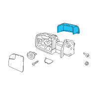 OEM 2016 Ford F-150 Mirror Cover Diagram - FL3Z-17D743-AA