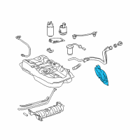 OEM 1997 Lexus ES300 Protector, Fuel Tank Filler Pipe Diagram - 77277-33050