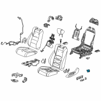 OEM 2020 Honda CR-V Switch Assy., L. Lumbar Support *NH900L* (DEEP BLACK) Diagram - 81652-TLA-A31ZA