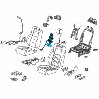 OEM 2020 Honda Accord Heater, Left Front Seat-Back Diagram - 81524-TVA-L31