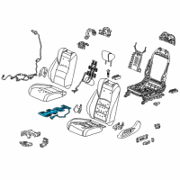 OEM 2020 Honda Accord Heater, Left Front Seat Cushion Diagram - 81534-TVA-L31