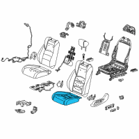 OEM 2020 Honda Accord Pad, Left Front Seat Cushion Diagram - 81537-TVA-L31