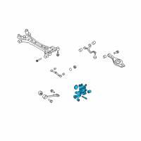 OEM Hyundai Sonata Carrier Assembly-Rear Axle, LH Diagram - 52710-3K050