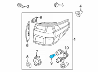 OEM Hyundai Santa Cruz Bulb Diagram - 18642-21008-H