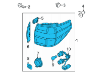 OEM Hyundai Santa Cruz LAMP ASSY-REAR COMB OUTSIDE, RH Diagram - 92402-K5000