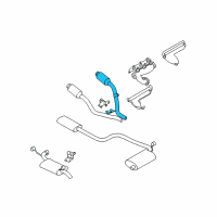 OEM 2002 Chrysler Concorde Catalytic Converter & Pipe Diagram - 4581732AE