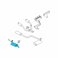 OEM 2003 Dodge Intrepid Resonator-Exhaust Diagram - 4581361AG