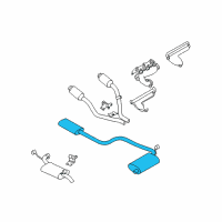 OEM 2001 Chrysler Concorde MUFFLER-Exhaust Diagram - 4581371AK