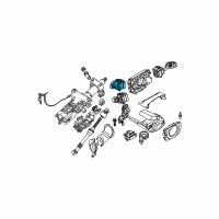 OEM 2009 BMW 528i Dip-Dim Control Turn Signal Switch Diagram - 61-31-6-951-349