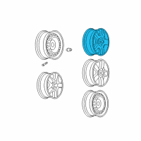 OEM Chevrolet Malibu Wheel, Alloy Diagram - 9595925