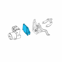 OEM Saturn LW2 Abs Control Module-Electronic Brake Control Module Assembly Diagram - 21019062