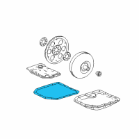 OEM 1998 Toyota Tercel Automatic Transmission Pan Gasket Diagram - 35168-32010