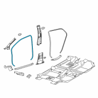 OEM 2015 Toyota Yaris Surround Weatherstrip Diagram - 62311-0D400