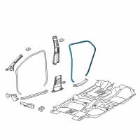 OEM 2017 Toyota Yaris Surround Weatherstrip Diagram - 62331-0D070