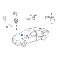 OEM 2011 Lexus LS600h Computer, Suspension Control Diagram - 89293-50192