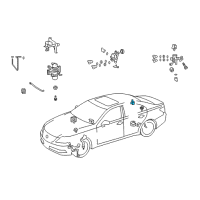 OEM 2016 Lexus LS600h Sensor Assy, Acceleration Diagram - 89190-30050