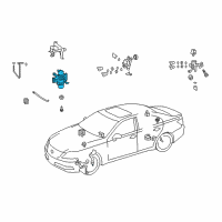 OEM 2007 Lexus LS460 Compressor, Height Control Diagram - 48914-50031