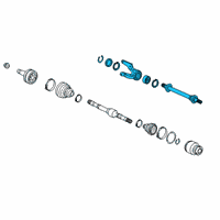 OEM 2020 Honda Civic Shaft Assembly, Half Diagram - 44500-TGH-A00