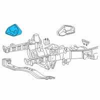 OEM 1998 Ford Explorer Motor Mount Bracket Diagram - F87Z-6030-AC