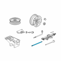 OEM Acura ZDX Extension, Jack Diagram - 89321-SZA-A01